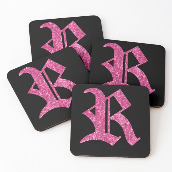 Item preview, The Letter R- Capital Pink Glitter Gothic designed and sold by TheLykosApparel.