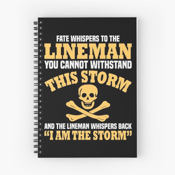 Item preview, Fate Whispers To The Lineman I Am The Storm designed and sold by SewnMemories.