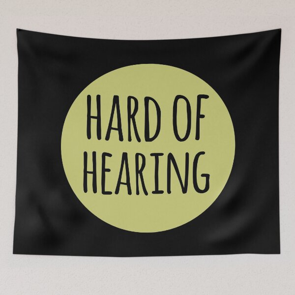 Item preview, Warning Hard of Hearing Premium designed and sold by Design-Maniya.