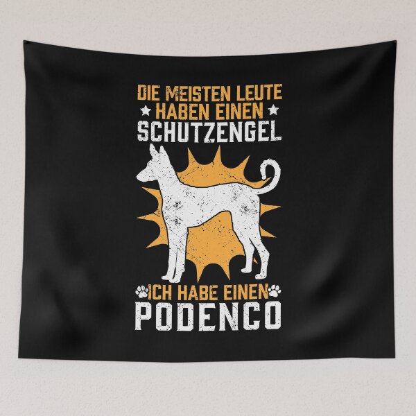 Item preview, Podenco Guardian Angel Spanish Hunting Dog saying designed and sold by madgrfx.