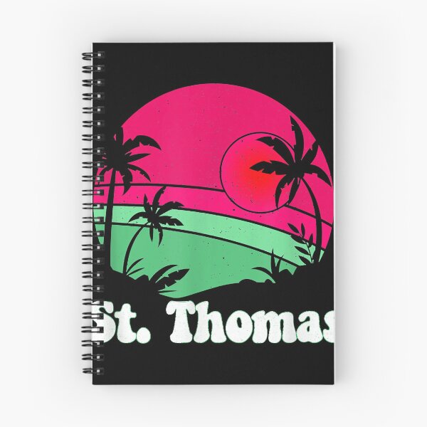 Artikelvorschau, Retro-Str.-Thomas-Strand-Design-St.-Thomas-Illustration entworfen und verkauft von GracielaSimms.
