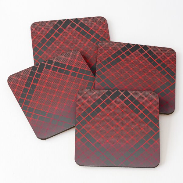 Item preview, Criss Cross Wide Line Pattern Angled in Red with Gradated Shades of Black designed and sold by Neil Feigeles.