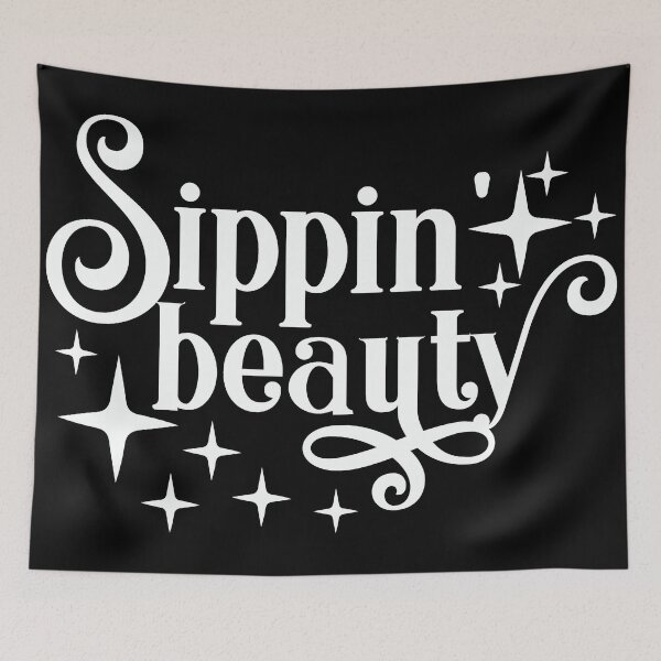 Item preview, Sipping Beauty white designed and sold by NessiCreates.
