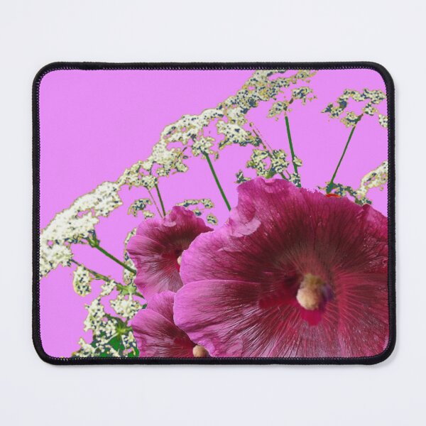 Item preview,  PURPLE HOLLYHOCK LILAC COLOR GARDEN ART  designed and sold by sharlesart.