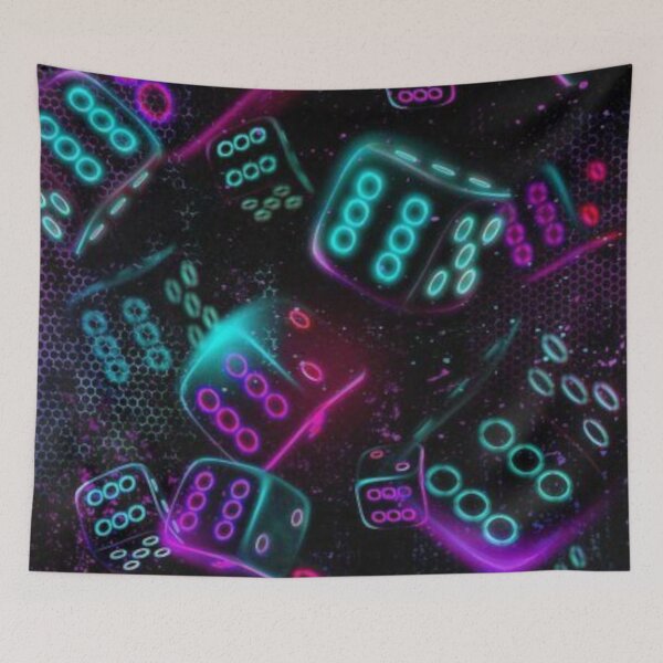 Item preview, Dice Color Neon Fantastic designed and sold by MusicSkateboard.