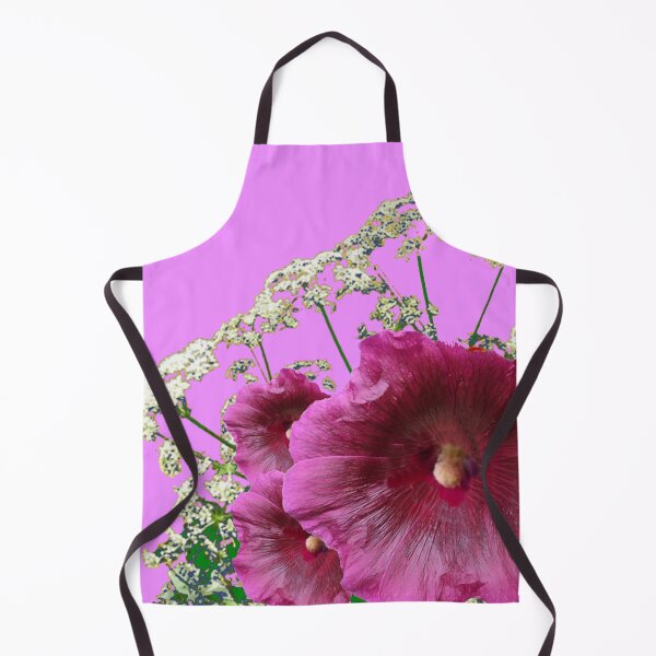 Item preview, PURPLE HOLLYHOCK LILAC COLOR GARDEN ART designed and sold by sharlesart.