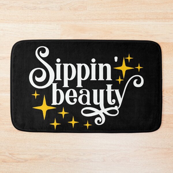 Item preview, Sipping Beauty White and Gold designed and sold by NessiCreates.