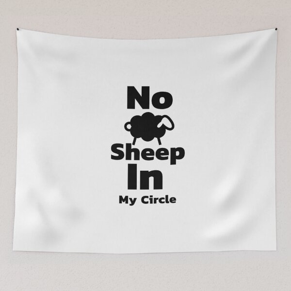 Item preview, No Sheep In My Circle designed and sold by PiDesignn.