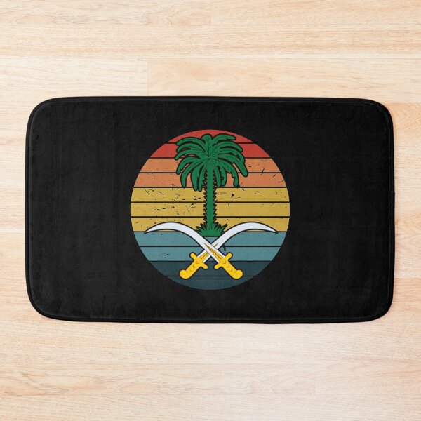 Artikelvorschau, Saudischer Nationalfeiertag, Saudi-Arabien-Flagge, Vintage Sunset Retro entworfen und verkauft von PeopleLoveLife.