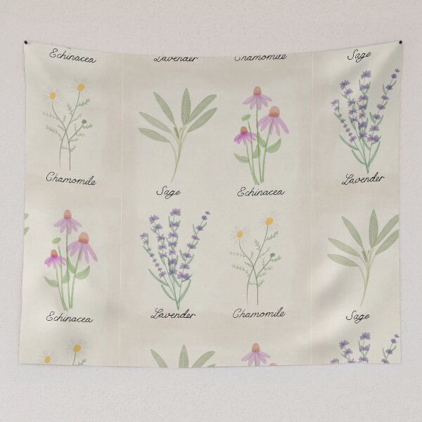 Item preview, Herbs - sage, echinacea, lavender, chamomile  designed and sold by sannerly.