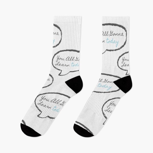 Item preview, You All Gonna Learn Today STICKER PACK, You All Gonna Learn Today SOCKS designed and sold by Naked-Alien.