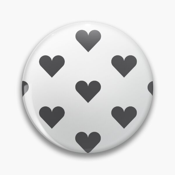 Item preview, Medium CHARCOAL GREY & WHITE LOVE HEARTS designed and sold by RachelMacht.