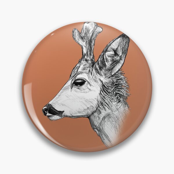 Item preview, Deer with terracotta background designed and sold by ZebritoArt.