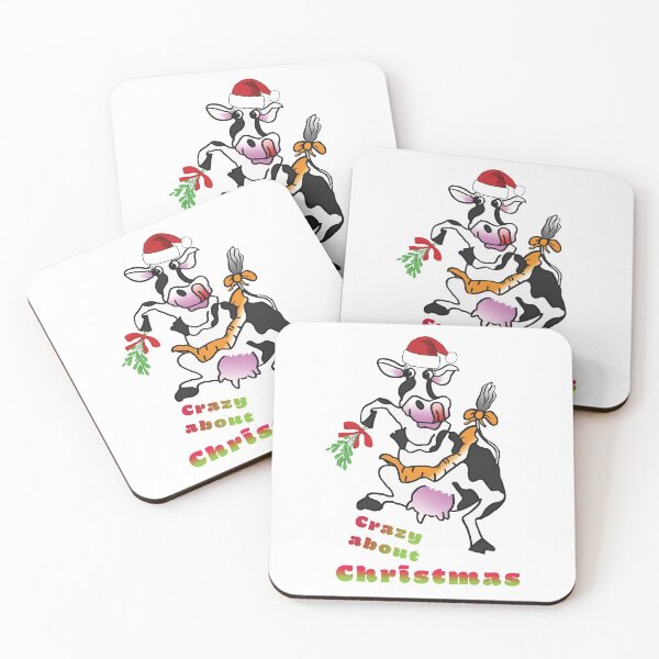 Item preview, Cow Crazy, crazy about Christmas designed and sold by albadawnart.