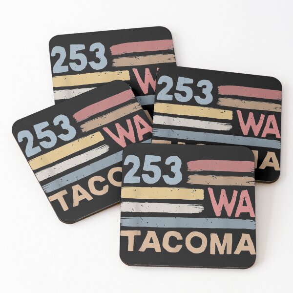 Item preview, Retro Tacoma Area Code 253 Residents State Washington designed and sold by GracielaSimms.