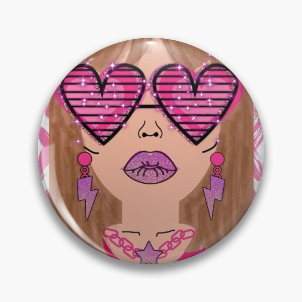 Item preview, PINK BRUNETTE I portrait designed and sold by Julia Santos.