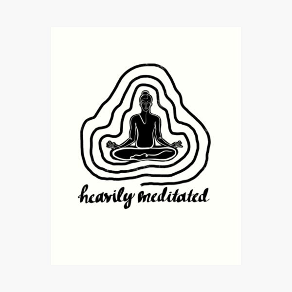 Heavily Meditated Yoga Shirt, Yoga Tank Top, Meditation Shirt