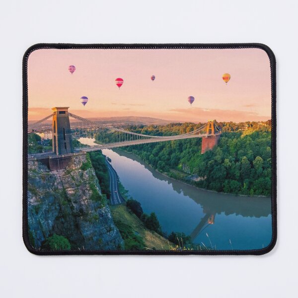 Item preview, Bristol Clifton Suspension Bridge England UK city bristol city of bristol balloons pretty sunset sky designed and sold by emcazalet.