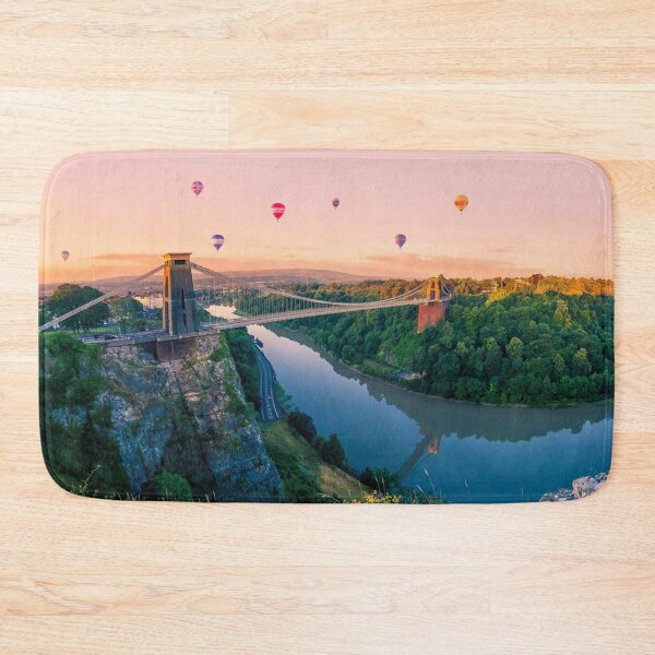 Item preview, Bristol Clifton Suspension Bridge England UK city bristol city of bristol balloons pretty sunset sky designed and sold by emcazalet.