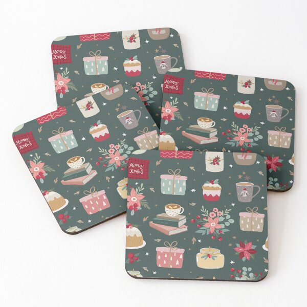 Item preview, Green christmas vibes pattern designed and sold by Terelaska.