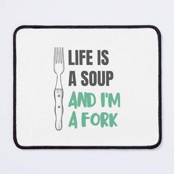 Item preview, Life Is A Soup Life Phrases Life Is Tough designed and sold by StickerbashCo.