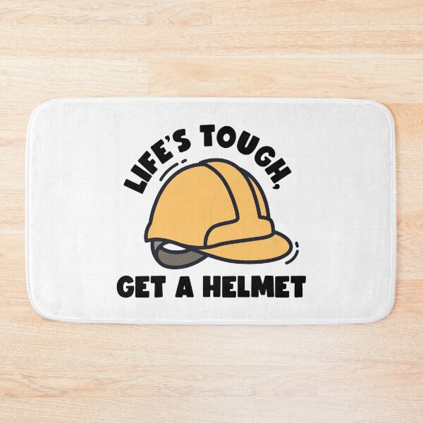 Item preview, Life Is Hard Life Quotes Get A Helmet designed and sold by StickerbashCo.