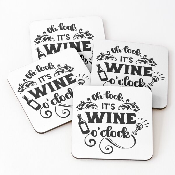 Item preview, It's Wine o'Clock designed and sold by NessiCreates.