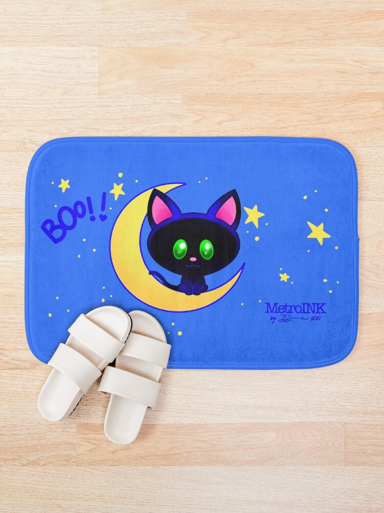 Thumbnail 1 of 6, Bath Mat, BooBoo Kitty designed and sold by MetroInk.