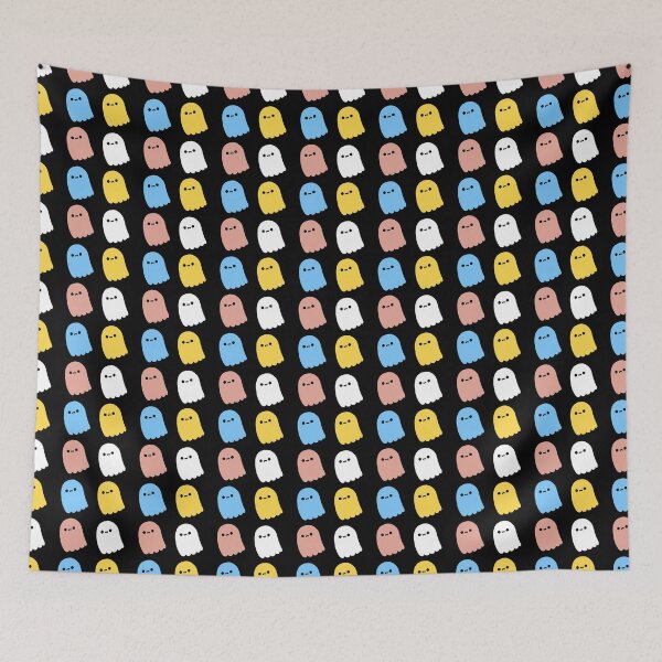 Item preview, cute Halloween Boo ghost patterns designed and sold by NiceSpot.