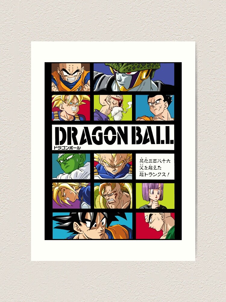 DBZ Goku Vegeta Piccolo Majin Wall Art - Dragon Ball Z Merch