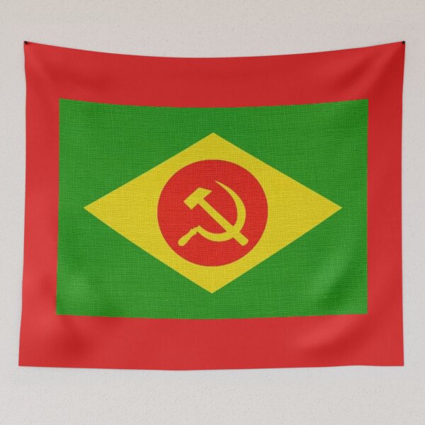 Item preview, Brazil's communist flag designed and sold by PoliticsPrint.