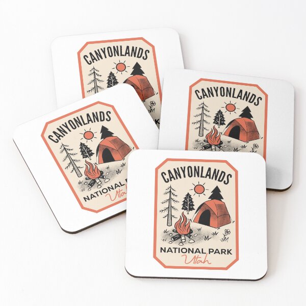 Aperçu de l'œuvre Canyonlands National Park Retro Camping créée et vendue par HalpinDesign.