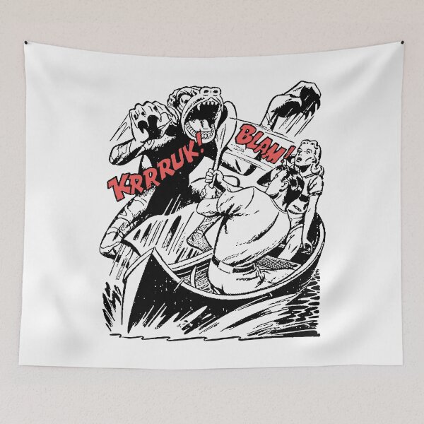 Item preview, Vintage Frog Monster Boat Paddle Swamp Rower Gift designed and sold by TheAplus.
