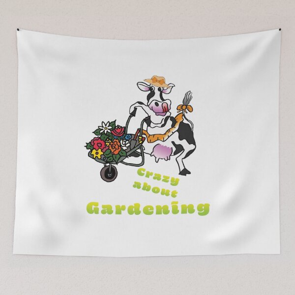 Item preview, Crazy Cow, crazy about Gardening designed and sold by albadawnart.