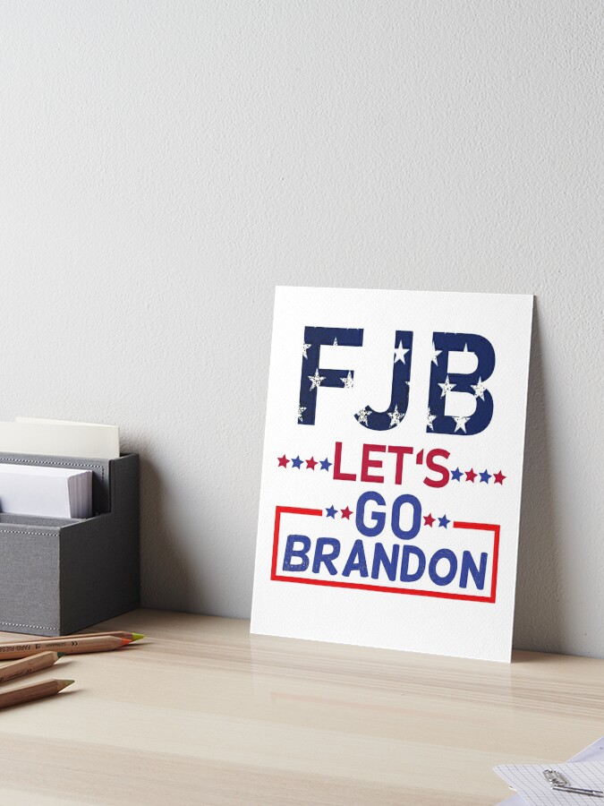 let's go Brandon- funny FJB chants meme Sticker for Sale by happy gift art