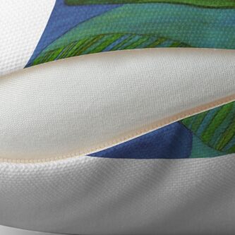 Alternate view of The Cafe on the Edge of the World Brand Pillow Throw Pillow