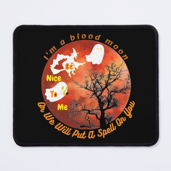 Item preview, Scary Halloween horror blood moon "be Nice To Me" designed and sold by John-merou.