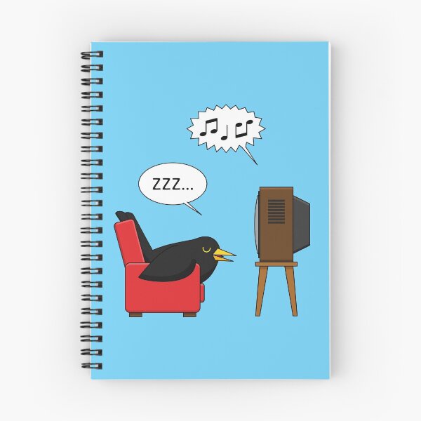 Item preview, Blackbird Sleeping in Front of the TV Comic designed and sold by BirdAtWork.