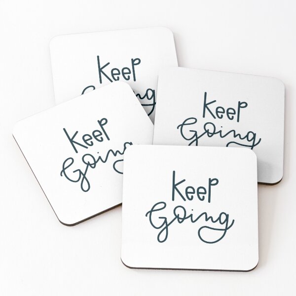 Item preview, Keep going. Sentence. Blue Text. Lettering. Letters. designed and sold by AnaStickerD.
