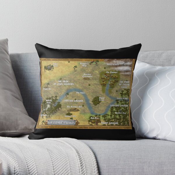 Pride Book Series Map Throw Pillow