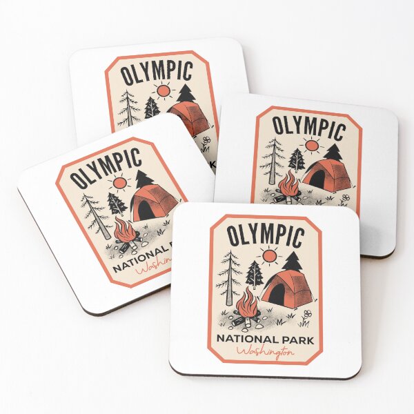 Aperçu de l'œuvre Olympic National Park Retro Camping créée et vendue par HalpinDesign.