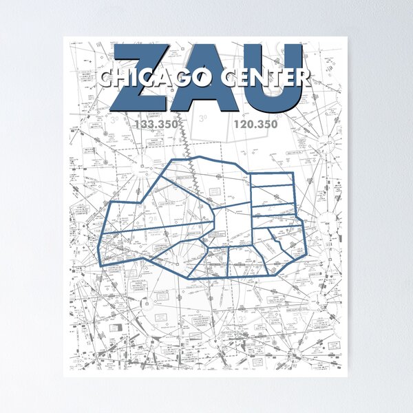 Item preview, ZAU Chicago Center Air Traffic Control ATC Artwork designed and sold by RealPilotDesign.