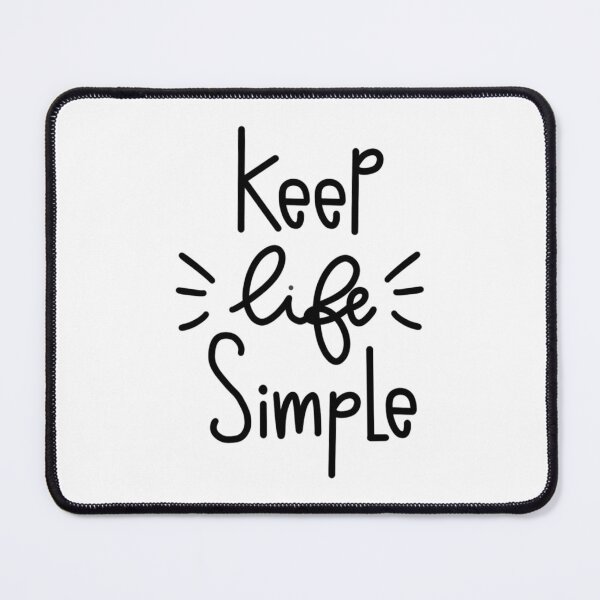 Item preview, Keep life simple. Sentence. Black Text. Lettering. Letters. designed and sold by AnaStickerD.