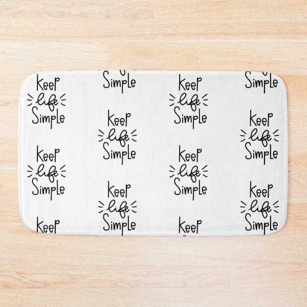 Item preview, Keep life simple. Sentence. Black Text. Lettering. Letters. designed and sold by AnaStickerD.
