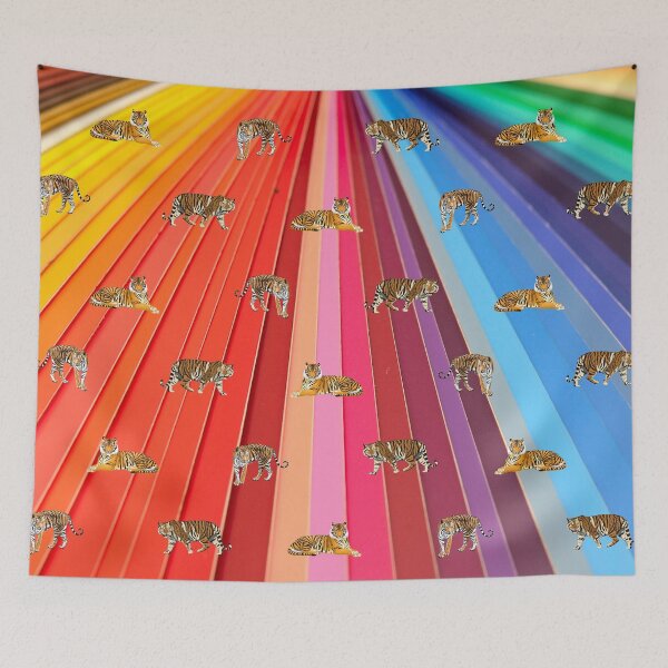 Item preview, Colorful tiger pattern designed and sold by MrJean.