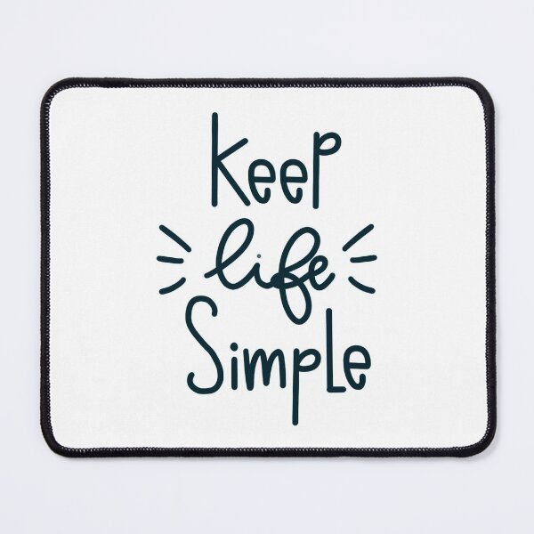 Item preview, Keep life simple. Sentence. Blue Text. Lettering. Letters. designed and sold by AnaStickerD.
