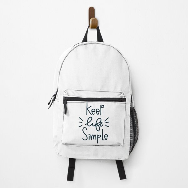 Item preview, Keep life simple. Sentence. Blue Text. Lettering. Letters. designed and sold by AnaStickerD.