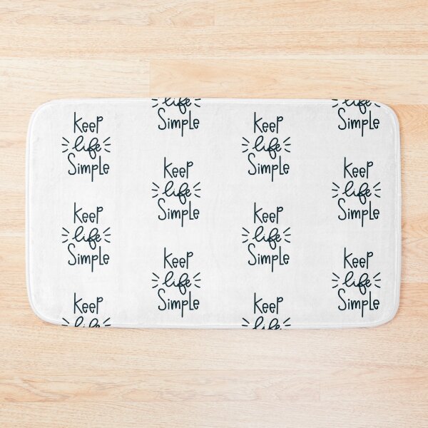 Item preview, Keep life simple. Sentence. Blue Text. Lettering. Letters. designed and sold by AnaStickerD.