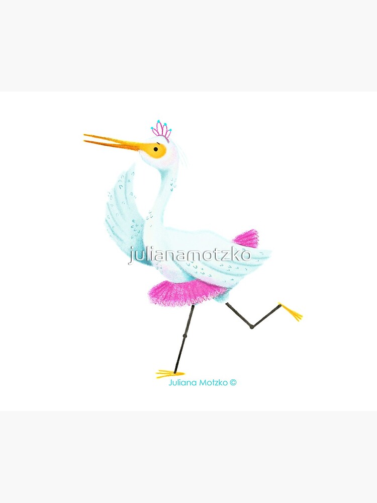 Egret dancing Ballet by julianamotzko
