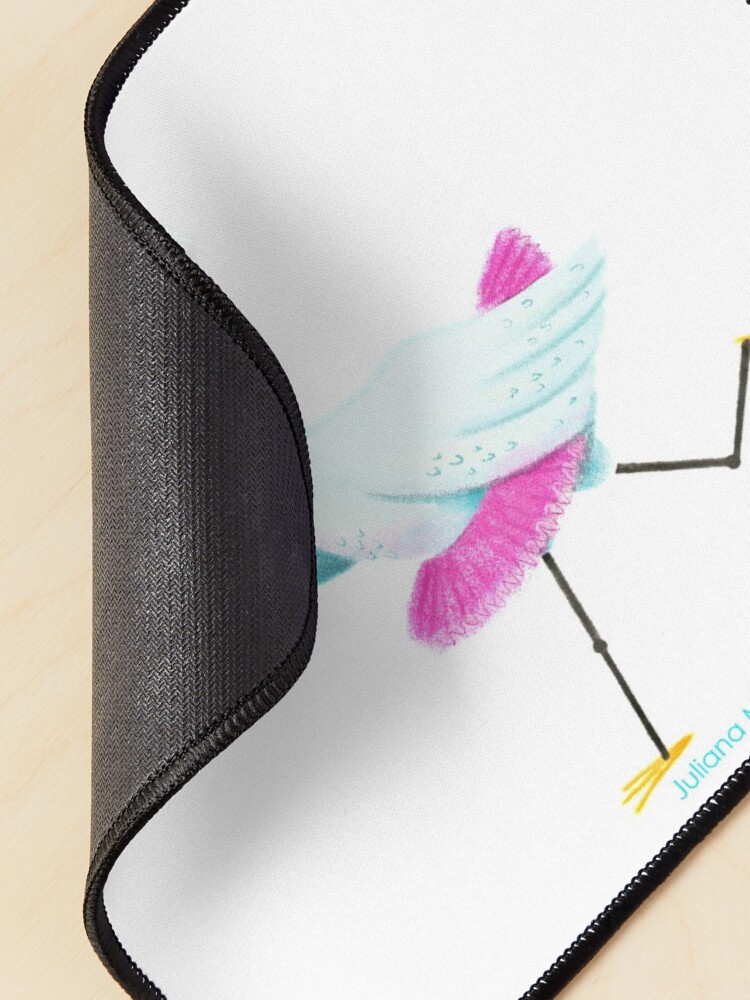 Alternate view of Egret dancing Ballet Mouse Pad